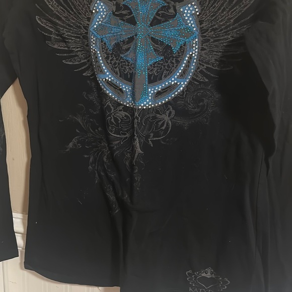 Katydid Black Long Sleeve with Blue Anchor - Picture 6 of 9
